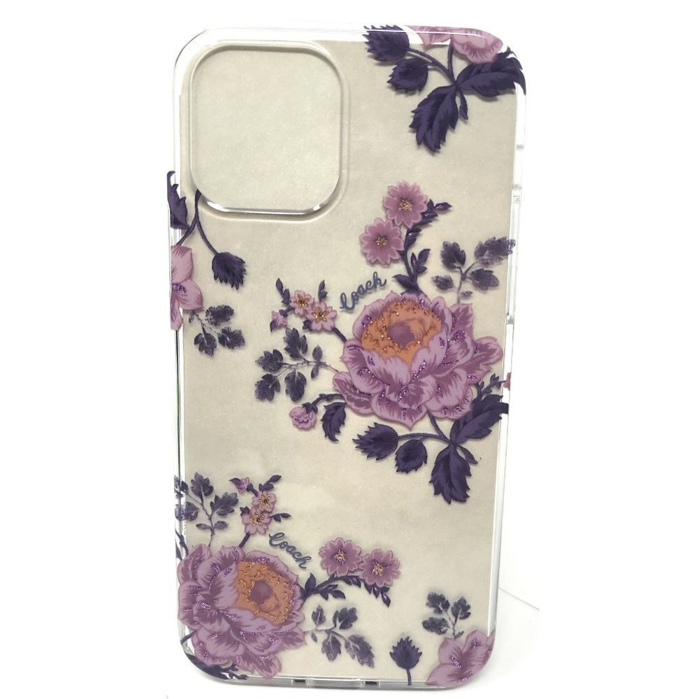 Coach Slim Protective Case for iPhone 12 / iPhone 12 Pro, Moody Floral Clear - Picture 2 of 3